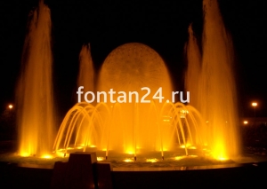 PAR 56 lightfixture, 160°, 12V.AC, 35W, LED Slim, RGB, латунь