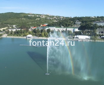 Плавающий фонтан "Женева", h=40 м