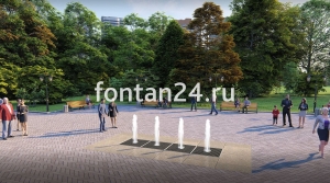 Уличный фонтан "Вектор" 4x1 м