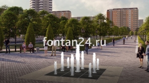 Уличный фонтан "Куб"  3x3 м